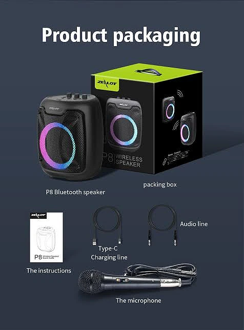ZEALOT P8 WIRELESS SPEAKER